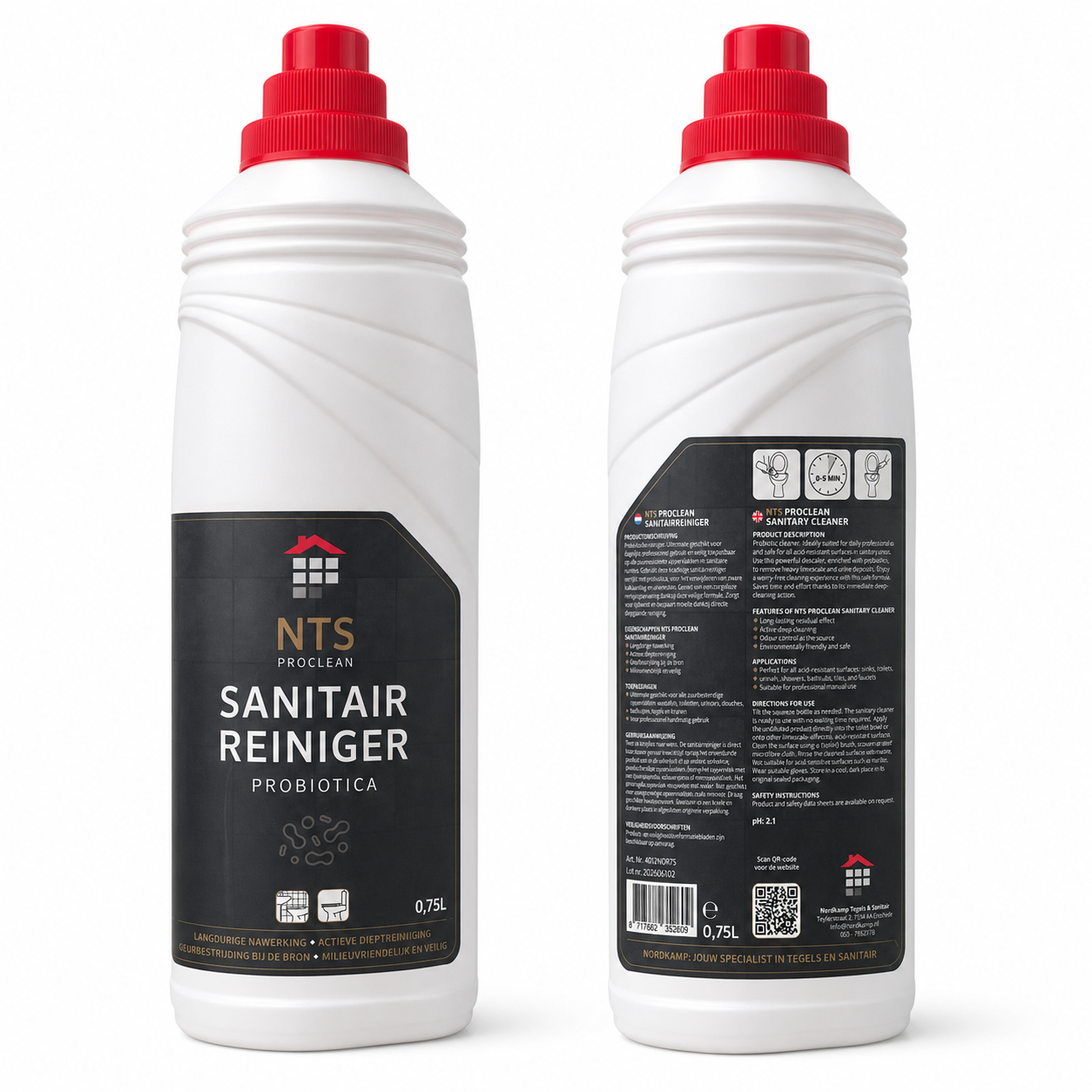 Sanitairreiniger Probiotica – Krachtige Kalkreiniger 0,75L