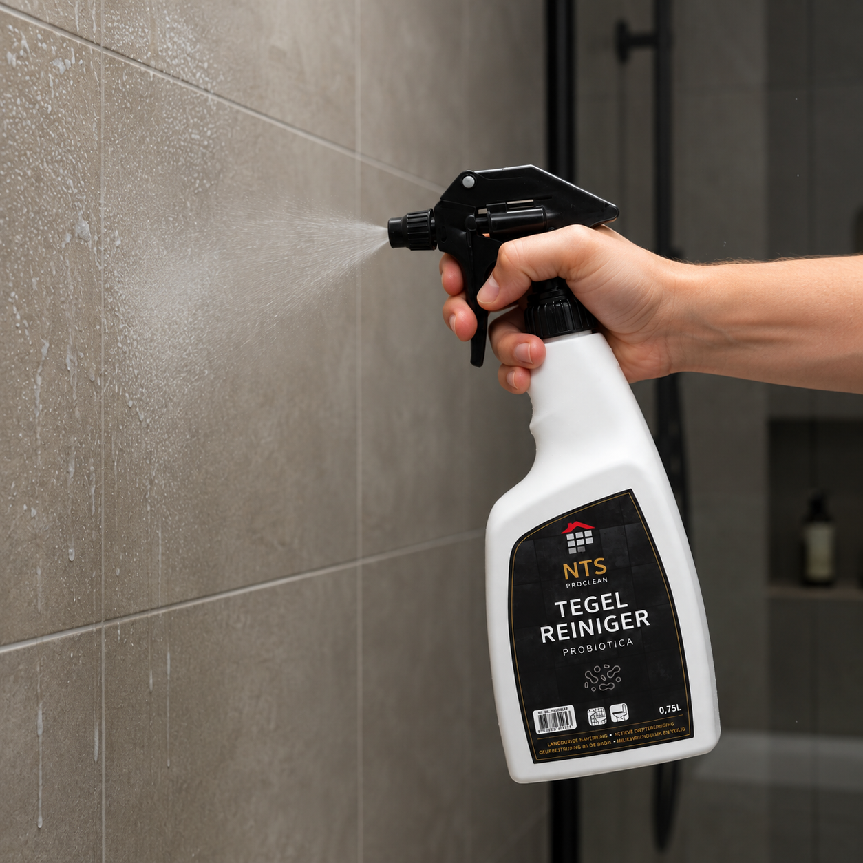 Sprayflacon 0,75L – Herbruikbaar met Zwarte Sproeikop
